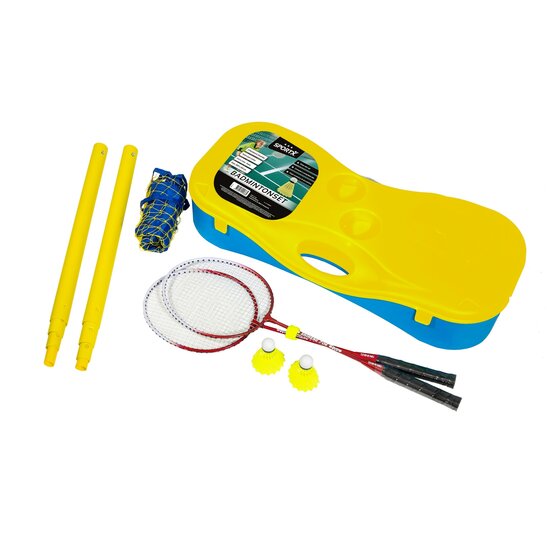 SportX Badminton Net Set in Koffer