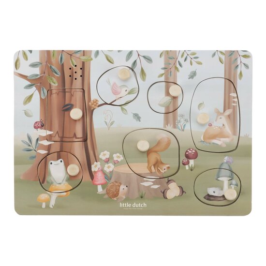 Little Dutch Forest Friends Geluidenpuzzel FSC