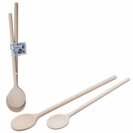 Fackelmann Kooklepels Hout 2dlg