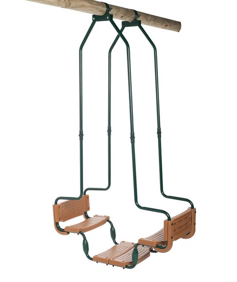 SwingKing Duoschommel metaal + kunststof bakje rond