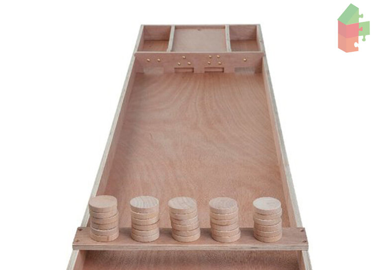 Sjoelbak Wedstrijd Met Stenen - 200X41 Cm