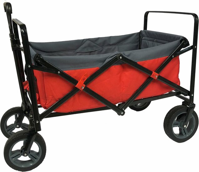 Outdoor Bolderwagen Rood/grijs