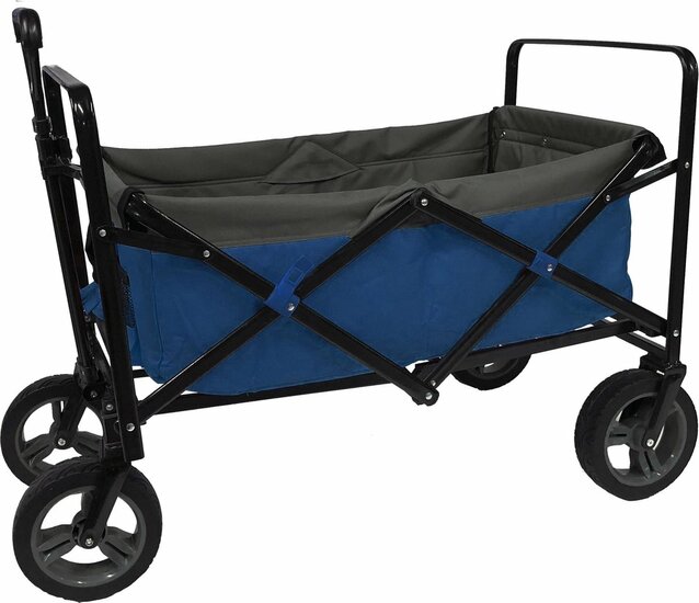 Outdoor Bolderwagen Blauw/grijs