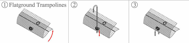 Afdekhoes voor trampoline FlatLevel 520x305 (352) | Green
