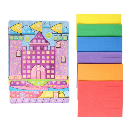 Knutselset Moza&iuml;ek Prinses Maken, 4 platen