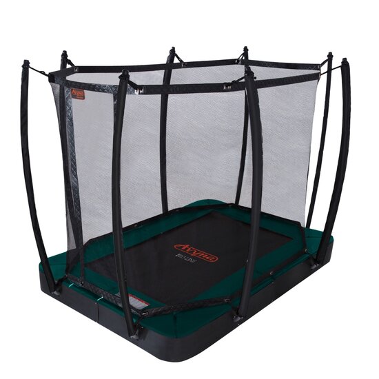 Avyna Trampoline FlatLevel 275x190 (213) met net | Groen