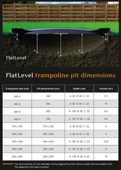 Avyna Trampoline FlatLevel 275x190 (213) | Grijs