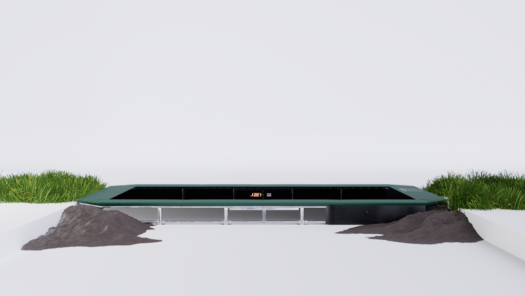 Avyna Trampoline FlatLevel 275x190 (213) | Groen