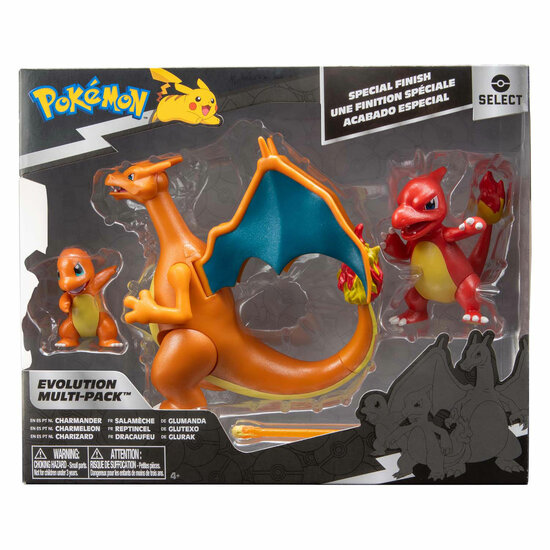 Pok&eacute;mon Evolution Multipacks  Figuur - Charmander, Charmeleon &amp; Charizard