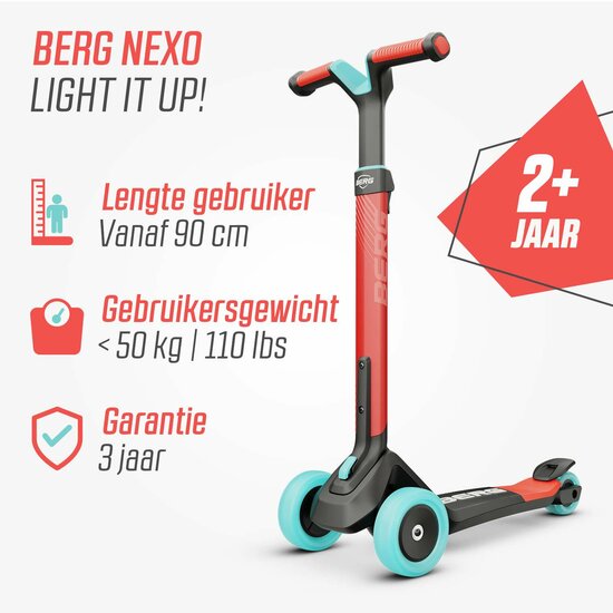Step BERG Nexo Foldable Rood/ blauw