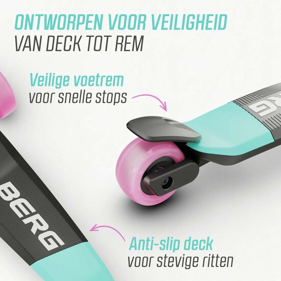 Step BERG Nexo Foldable Mint groen/ roze