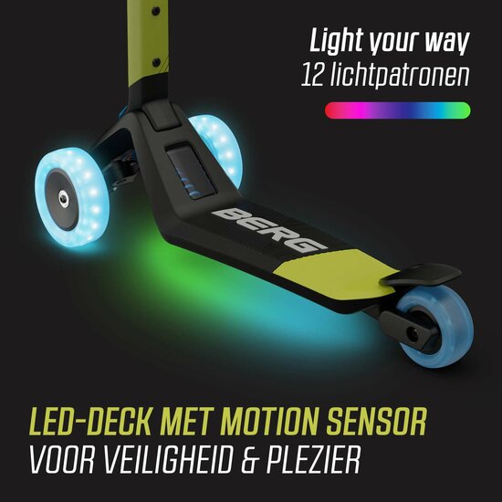Step BERG Nexo Foldable Lights LED-deck Lime groen/blauw