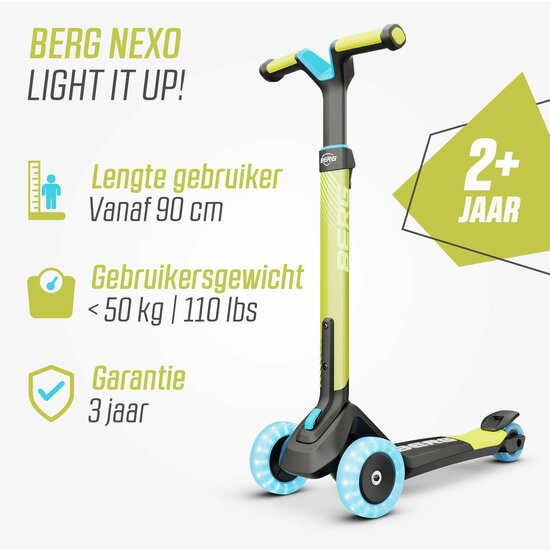 Step BERG Nexo Foldable Lights LED-deck Blauw / oranje