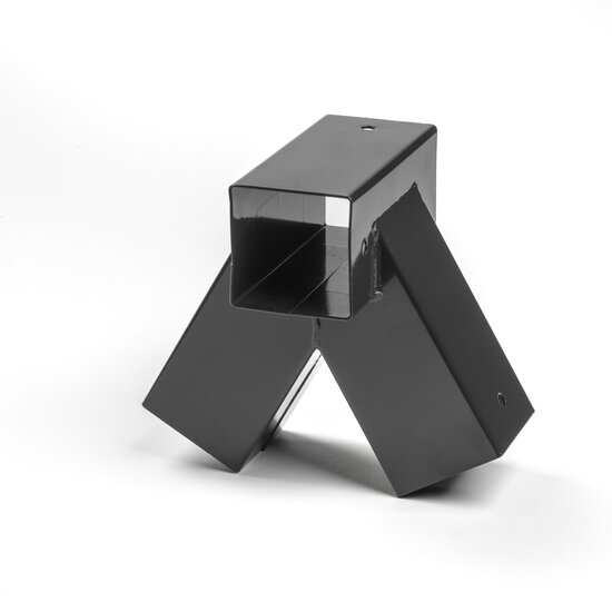 Hoekverbinding Recht 90&deg; Antraciet