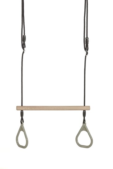 Houten Ringtrapeze Met Kunststof Ringen Ringen Dice &ndash; Pastelgroen
