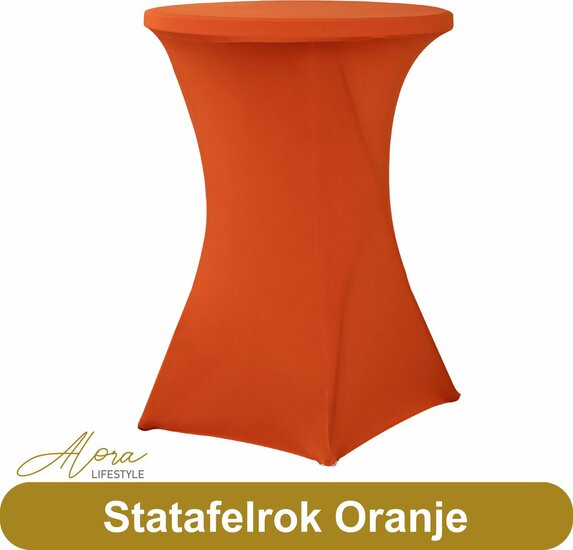 Statafelrok oranje 80 cm