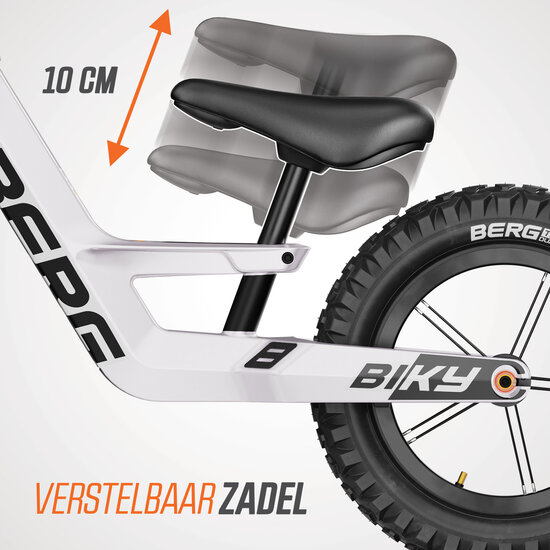 BERG loopfiets Biky Cross wit Handbrake 2-5 jaar 32 cm