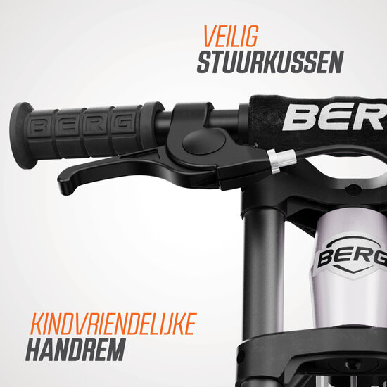 BERG loopfiets Biky Cross wit Handbrake 2-5 jaar 32 cm