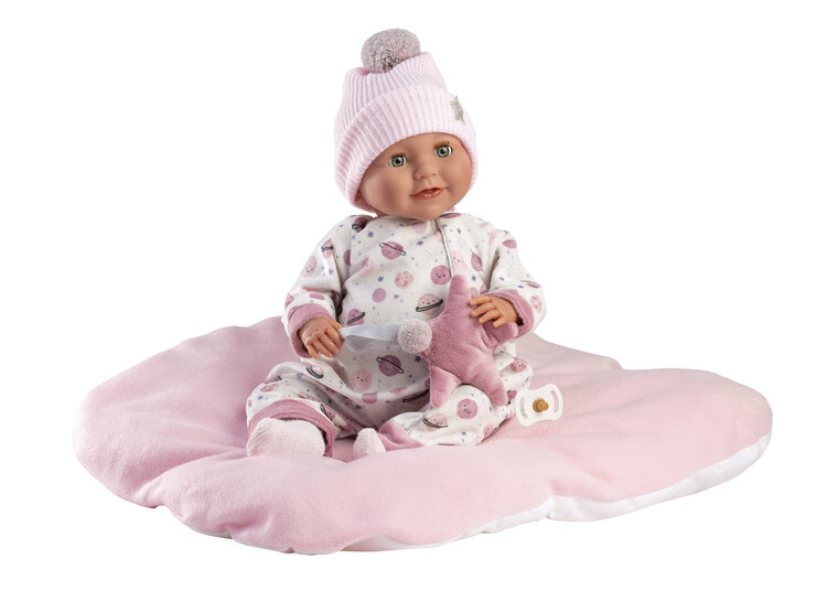 Llorens babypop Heidi 42 cm met ruimte pyjama en huilfunctie