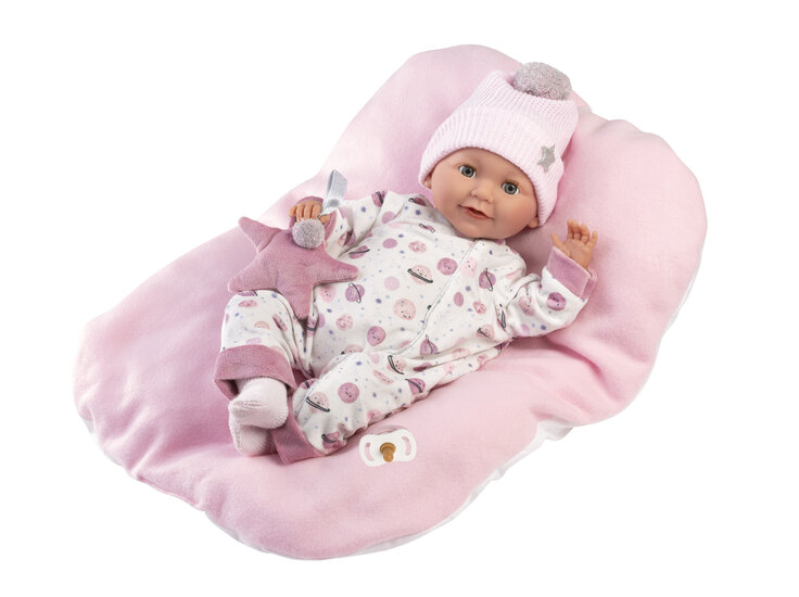 Llorens babypop Heidi 42 cm met ruimte pyjama en huilfunctie