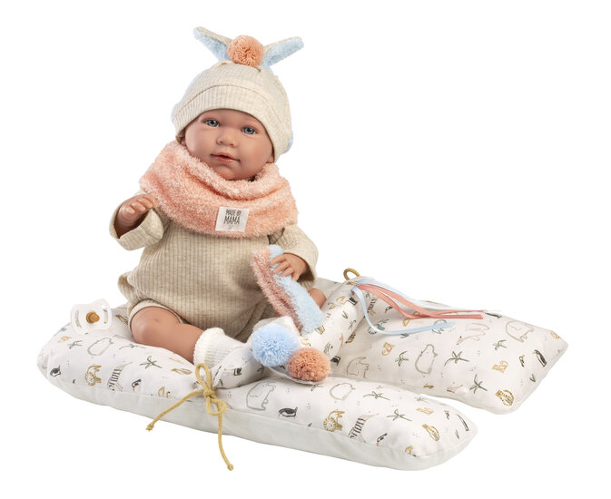 Llorens pop Mimi 42 cm met bumperkussen en winterkleding