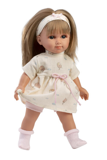 Llorens babypop Elena 35cm met zachte knuffelstof en outfit