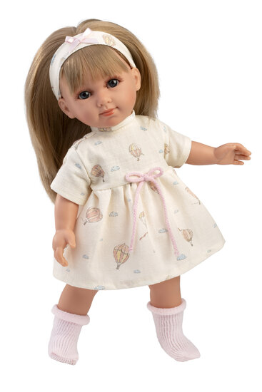 Llorens babypop Elena 35cm met zachte knuffelstof en outfit