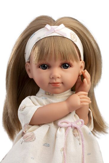 Llorens babypop Elena 35cm met zachte knuffelstof en outfit