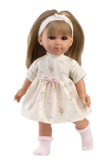 Llorens babypop Elena 35cm met zachte knuffelstof en outfit