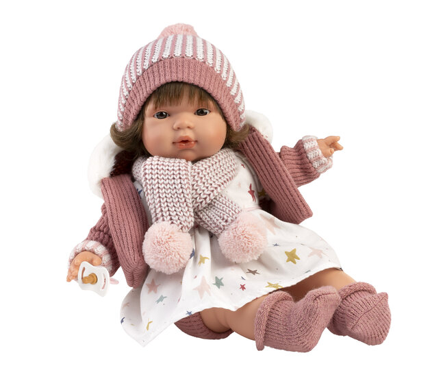 Llorens babypop Lola 38cm met winterkleding en knuffel