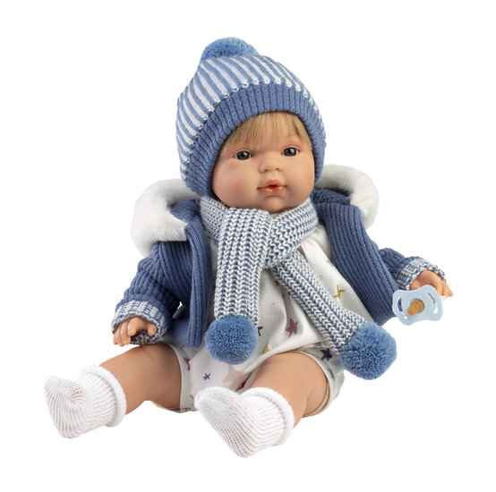 Llorens babypop Sasha 38 cm met winterkleding en accessoires