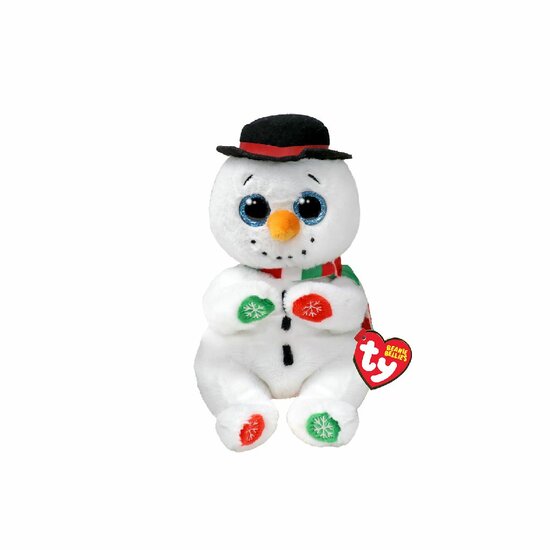 Ty Beanie Bellies Christmas Snowman Weaterby 15cm