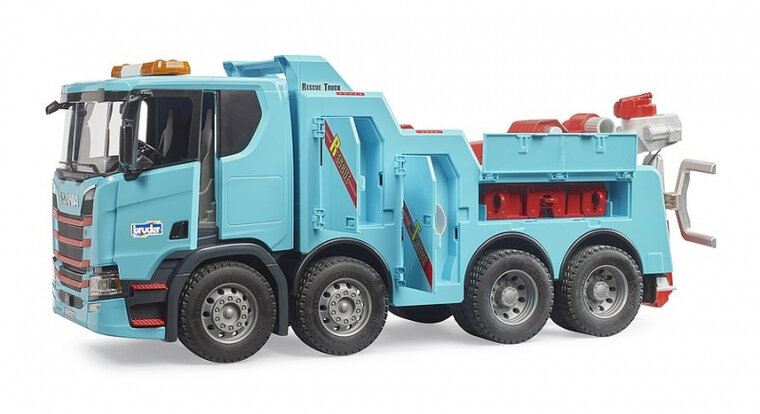 Bruder Scania Super 560R bergings- en sleepwagen met licht en geluid