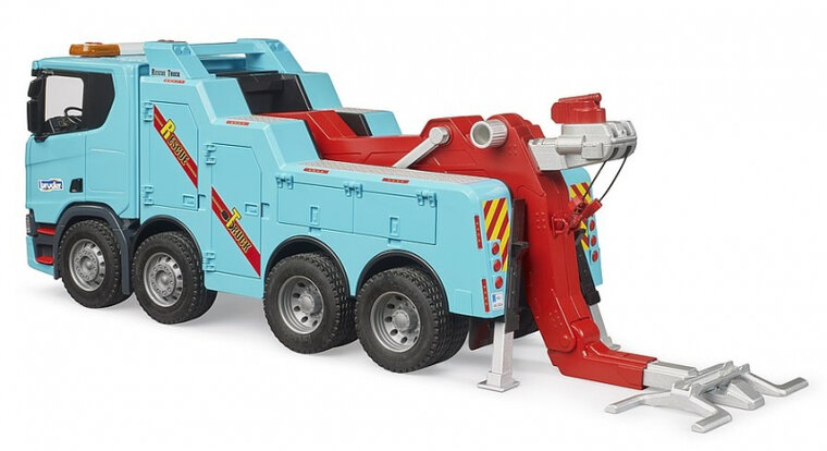 Bruder Scania Super 560R bergings- en sleepwagen met licht en geluid