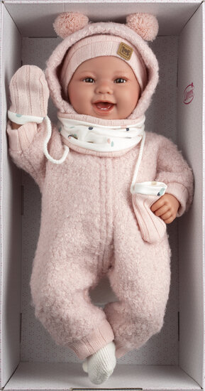 Llorens Pop Tala Sonrisas Met roze pakje 44cm 