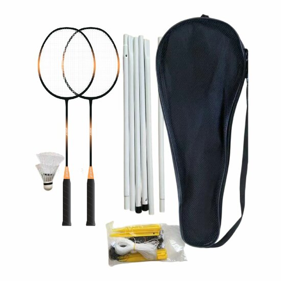 SportX Badmintonset 3 ster + Net FSC