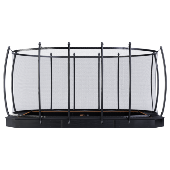 Avyna Trampoline FlatLevel 520x305 (352) met net | Zwart