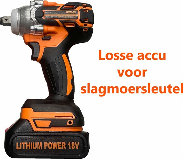 Kibani Losse Accu voor Slagmoersleutel