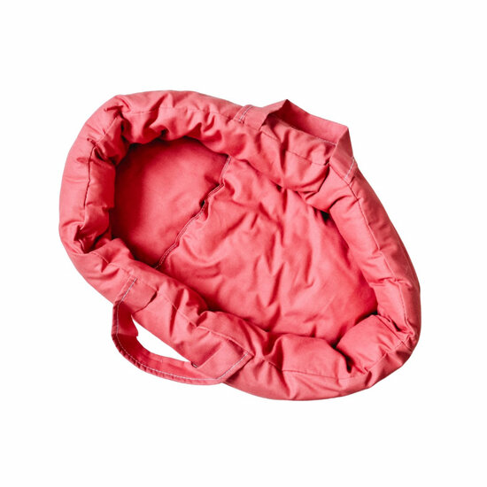 Poppendraagmand strawberry katoen voor poppen tot 36 cm - Hollie