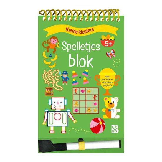 Spelletjesblok met Viltstift 5+