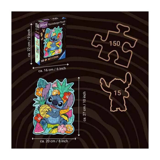 Houten Legpuzzel Disney Stitch, 150st.
