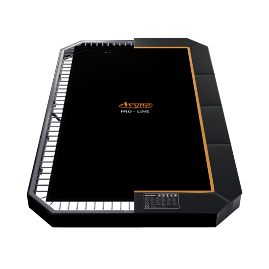 Trampoline Rand FlatLevel 520x305 Zwart | Avyna