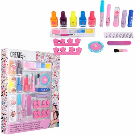 Create It! Make Up Box PET Neon En Glitters Uitlopend