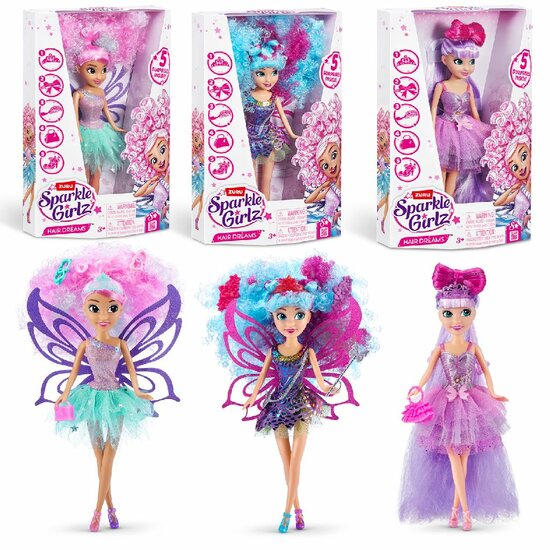 Sparkle Girlz Hair Dreams 3ass.