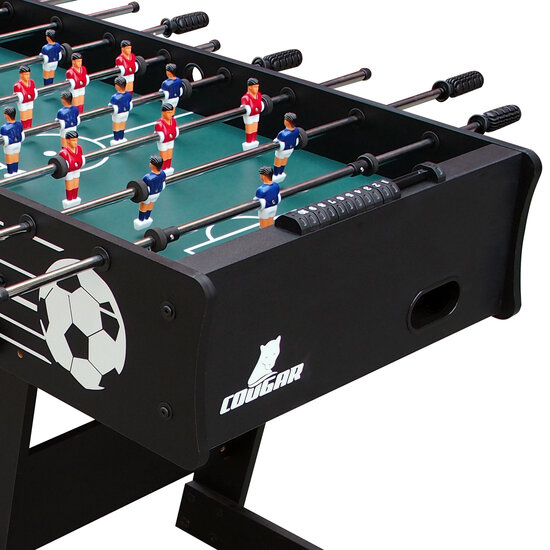 Cougar Scorpion Kick Voetbaltafel - Opklapbaar Zwart - 140 cm