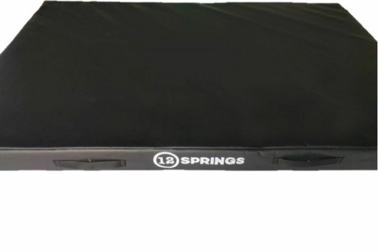 12Springs Trampoline Landingsmat Zwart - Turnmat - 200x100 cm