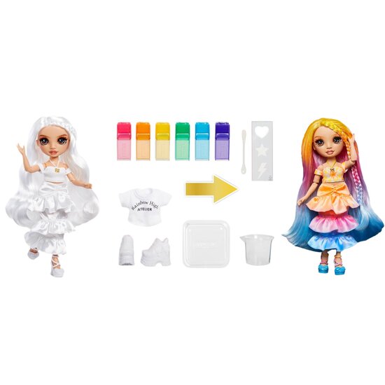 Rainbow High Water Color Dolls Brown Eyes