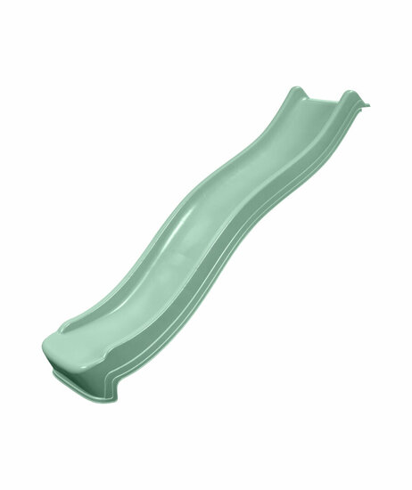 Complete glijbaanset 2.2m met losse trap en wateraansluiting Pastel groen