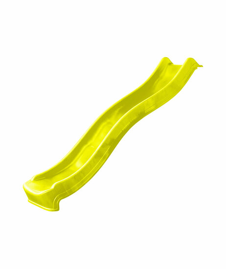 Complete glijbaanset 2.2m met losse trap en wateraansluiting geel