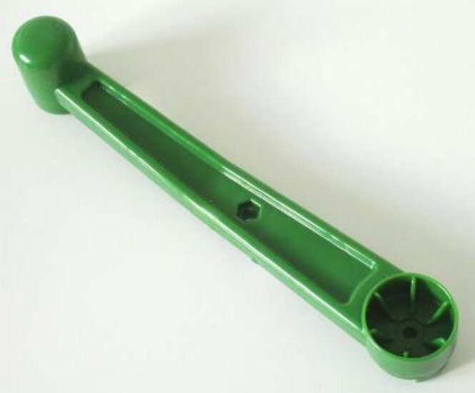 Onderdeel: hendel graafarm (groen/links)